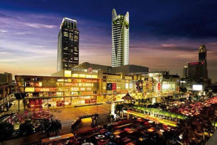Cozy 1Br Walk To Bts And Airport Rail Link Close To Malls T 曼谷 外观 照片