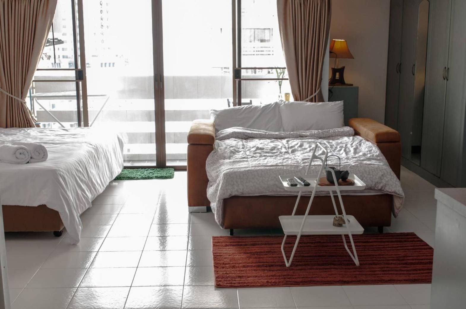 Cozy 1Br Walk To Bts And Airport Rail Link Close To Malls T 曼谷 外观 照片